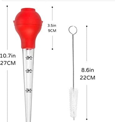 Oil Injector, Silicon BBQ Baster Syringe, Food Flavor Injector, Meat Marinade Injector, Liquid Drop Dropper, Home Baking Kitchen Tool, Round bulb Baster Syringe Oil Injector, Silicon BBQ Baster Syringe, Food Flavor Injector, Meat Marinade Injector, Liquid Drop Dropper, Home Baking Kitchen Tool, Round bulb Baster Syringe